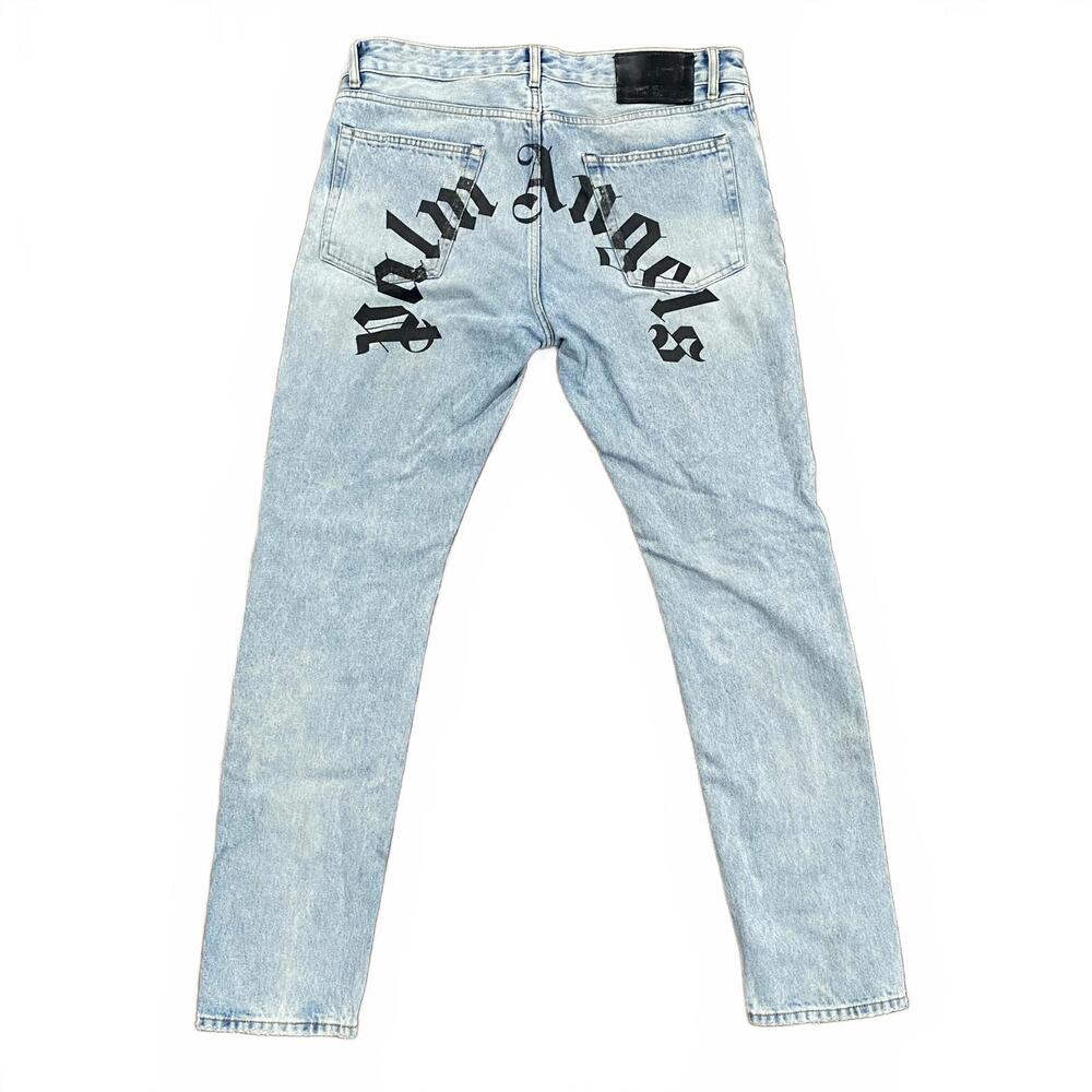 Curved Logo Slim Jeans